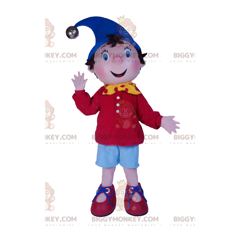 Costume da mascotte BIGGYMONKEY™ da ragazzo Noddy. Costume