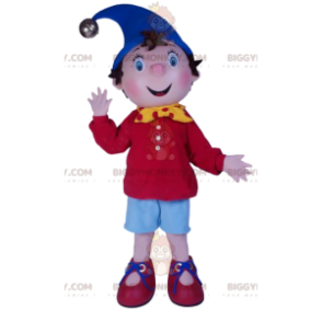 Costume da mascotte BIGGYMONKEY™ da ragazzo Noddy. Costume