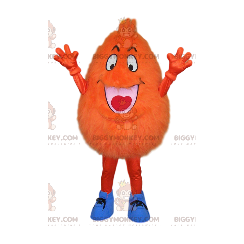 Orange Teardrop Character BIGGYMONKEY™ Mascot Costume -