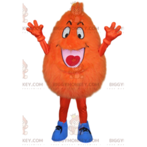 Disfraz de mascota BIGGYMONKEY™ de personaje de lágrima naranja