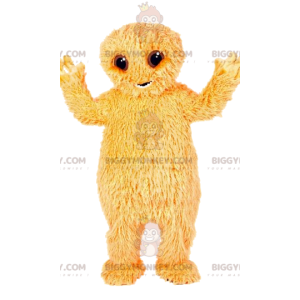 BIGGYMONKEY™ Little Furry Geel Monster Mascotte Kostuum. -