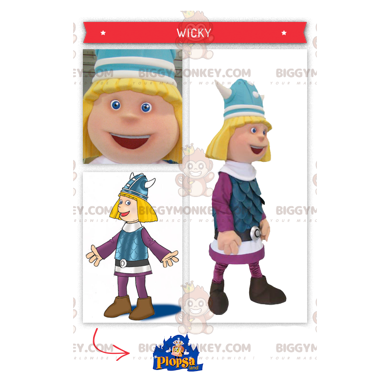 Blond Viking Gaul BIGGYMONKEY™ Mascot Costume – Biggymonkey.com
