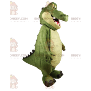 Superrolig krokodil BIGGYMONKEY™ maskotdräkt. krokodildräkt -