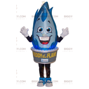 Blue Flame BIGGYMONKEY™ Mascot Costume. flame costume -