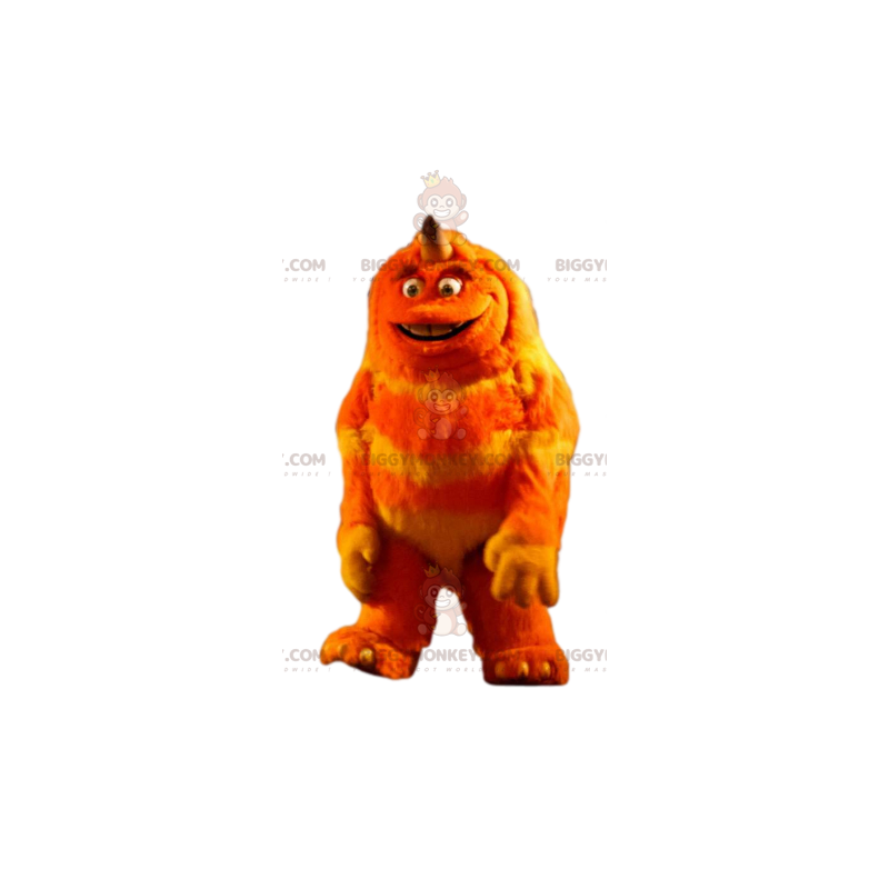 Orange Monster BIGGYMONKEY™ Maskotdräkt. orange monsterdräkt -