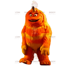 Costume de mascotte BIGGYMONKEY™ de monstre orange. Costume de