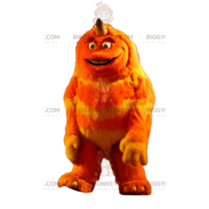 Disfraz de mascota monstruo naranja BIGGYMONKEY™. disfraz de