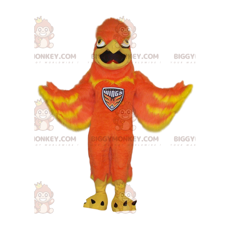Costume de mascotte BIGGYMONKEY™ de Sphynx orange. Costume de