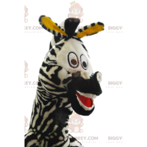 Super funny zebra BIGGYMONKEY™ mascot costume. zebra costume –