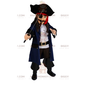 Costume da mascotte da pirata BIGGYMONKEY™ con una magnifica