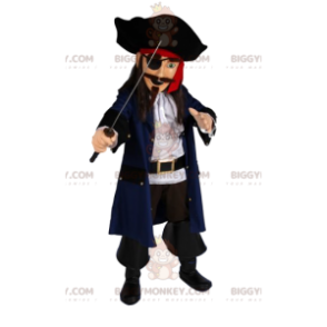 Pirate BIGGYMONKEY™ mascot costume with a magnificent sword.