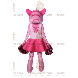 BIGGYMONKEY™ Costume da mascotte Tigre rosa in costume da