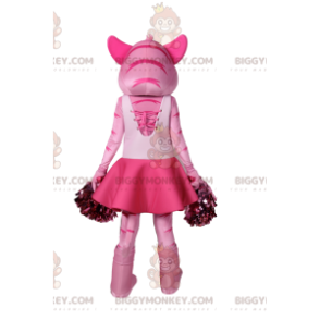 Disfraz de mascota BIGGYMONKEY™ Tigresa rosa con traje de