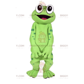 Costume de mascotte BIGGYMONKEY™ de grenouille verte. Costume