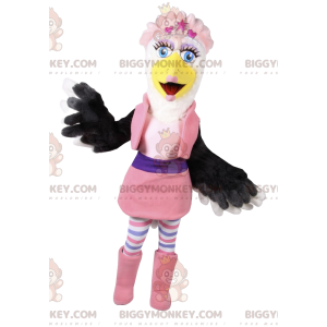BIGGYMONKEY™ weibliches Adler-Maskottchen-Kostüm mit