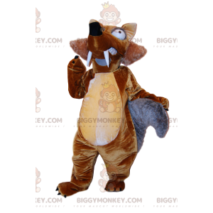 Traje de mascote BIGGYMONKEY™ de Scrat, o famoso esquilo da Era