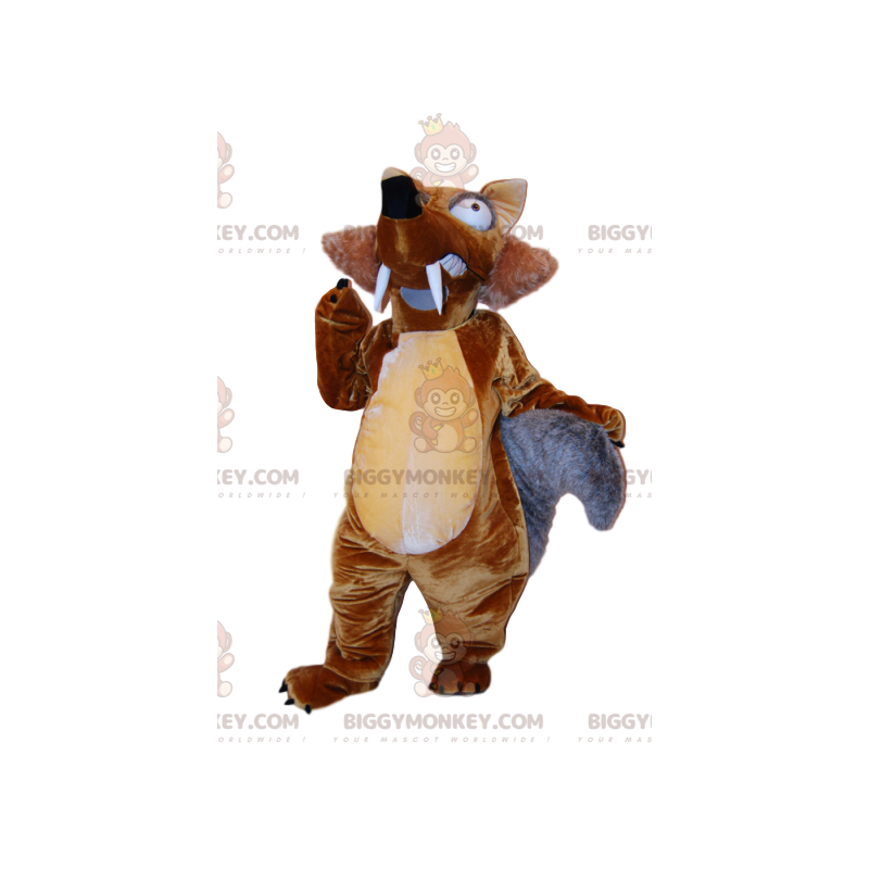 BIGGYMONKEY™ costume mascotte di Scrat, il famoso scoiattolo