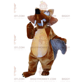 Traje de mascote BIGGYMONKEY™ de Scrat, o famoso esquilo da Era