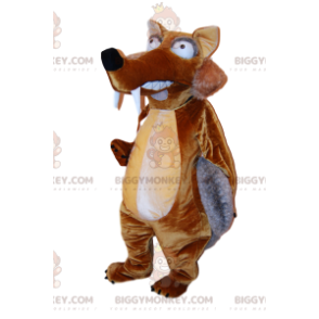 Costume de mascotte BIGGYMONKEY™ de Scrat, le écureuil de l'Age