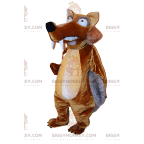 Traje de mascote BIGGYMONKEY™ de Scrat, o famoso esquilo da Era