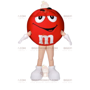 Röd M&M'S BIGGYMONKEY™ maskotdräkt. Röd M&M:s kostym -