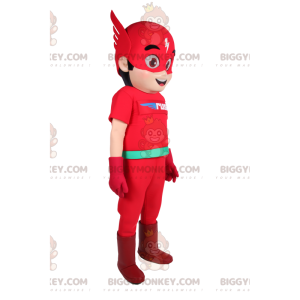 Costume de mascotte BIGGYMONKEY™ de Flash, le héros super