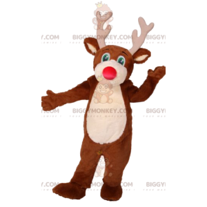 Costume de mascotte BIGGYMONKEY™ de cerf avec un beau museau