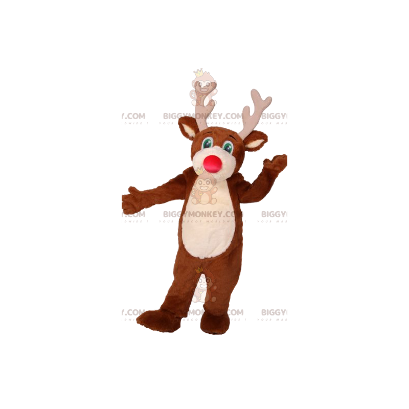 Costume de mascotte BIGGYMONKEY™ de cerf avec un beau museau