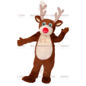 Costume de mascotte BIGGYMONKEY™ de cerf avec un beau museau