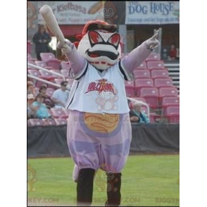 Costume de mascotte BIGGYMONKEY™ de balle de baseball géante