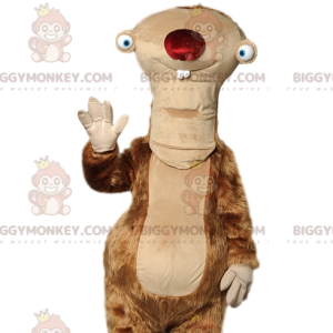 Costume de mascotte BIGGYMONKEY™ de Sid, le paresseux de l'age