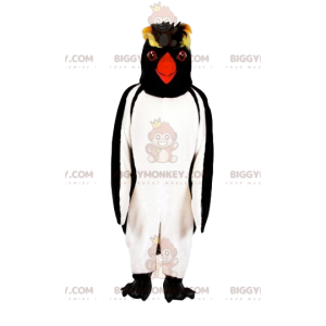 BIGGYMONKEY™ Penguin-mascottekostuum met gele bladerdeeg. -