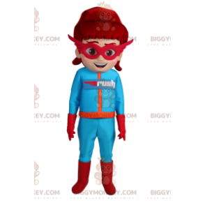 Traje de mascote de super-heroína mascarado BIGGYMONKEY™ com