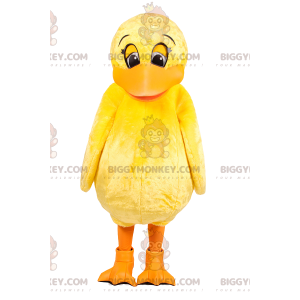 Little Yellow Duck BIGGYMONKEY™ maskottiasu. ankka puku -