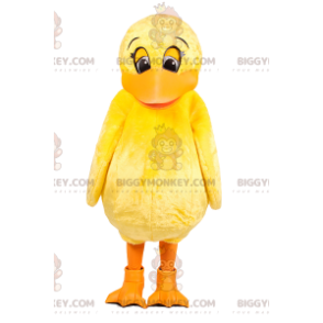 Costume de mascotte BIGGYMONKEY™ de petit canard jaune. Costume