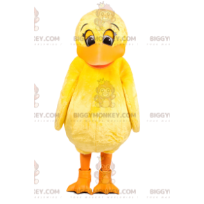 Kleine gelbe Ente BIGGYMONKEY™ Maskottchen-Kostüm. Entenkostüm