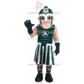 Costume mascotte BIGGYMONKEY™ da guerriero romano verde e