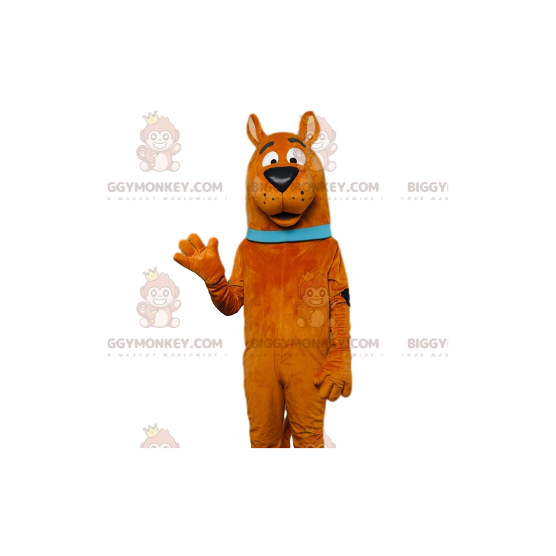 Traje de mascote BIGGYMONKEY™ do famoso Scooby-Doo. Fantasia de