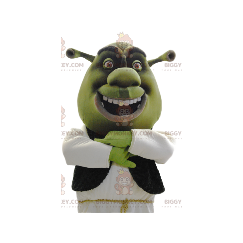 Kostým maskota BIGGYMONKEY™ Shreka, slavného zeleného zlobra –