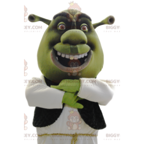 BIGGYMONKEY™ mascot costume of Shrek, the famous green ogre –