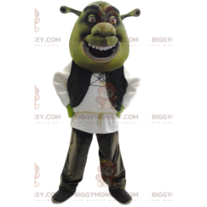 Traje de mascote BIGGYMONKEY™ de Shrek, o famoso ogro verde –