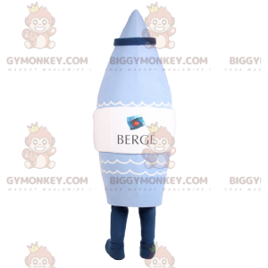 Costume de mascotte BIGGYMONKEY™ bleue en forme de fusée avec