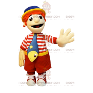 Costume de mascotte BIGGYMONKEY™ de petit garçon en tenue de