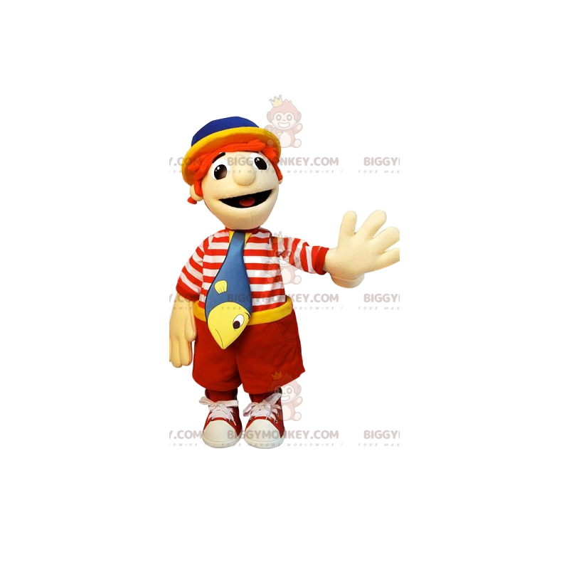 Costume de mascotte BIGGYMONKEY™ de petit garçon en tenue de