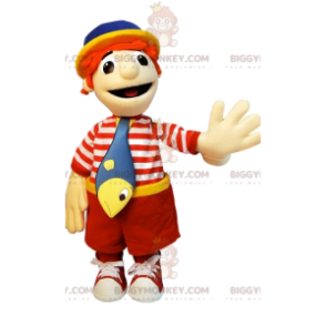 Costume de mascotte BIGGYMONKEY™ de petit garçon en tenue de