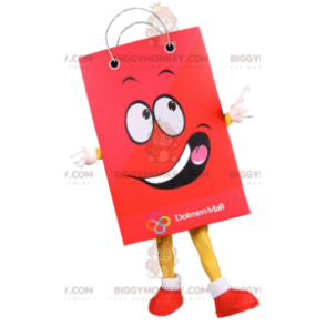 Κόκκινη χάρτινη τσάντα BIGGYMONKEY™ Μασκότ Κοστούμι.Κοστούμι