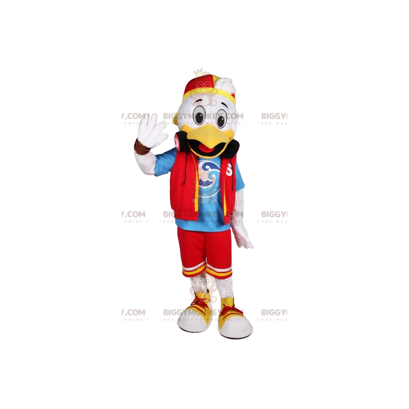 White Duck BIGGYMONKEY™ Mascot Costume Casual Dress –