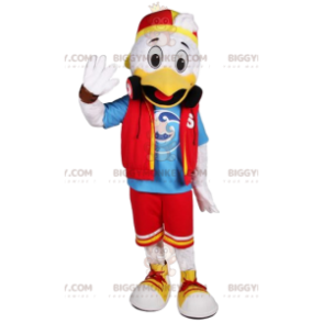 White Duck BIGGYMONKEY™ Mascot Costume Casual Dress -