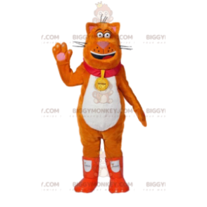 Kostým maskota Big Orange Cat BIGGYMONKEY™. kostým tlusté kočky