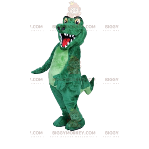 Eigenzinnig krokodil BIGGYMONKEY™ mascottekostuum. krokodil